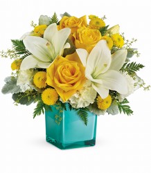 <b>Golden Laughter Bouquet</b> from Scott's House of Flowers in Lawton, OK